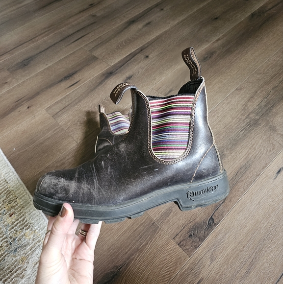 Blundstone 1409 Chelsea Boots Stout Brown Stripes - Picture 6 of 12